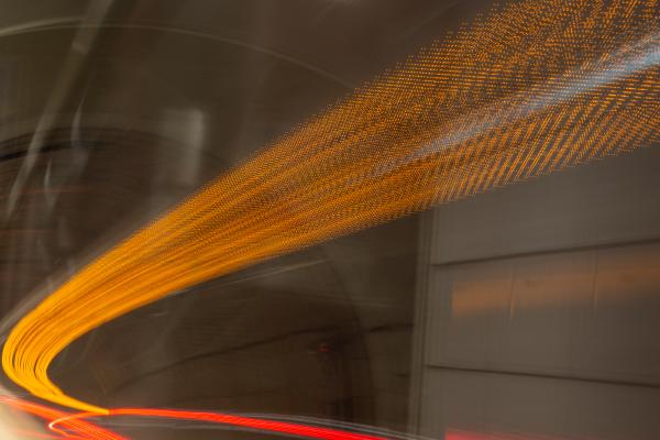 LED light trails. Travelling tech.